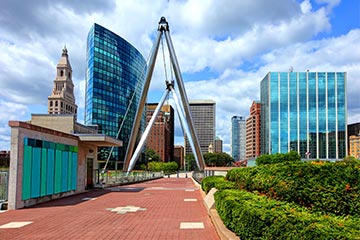 View of buildings in Connecticut